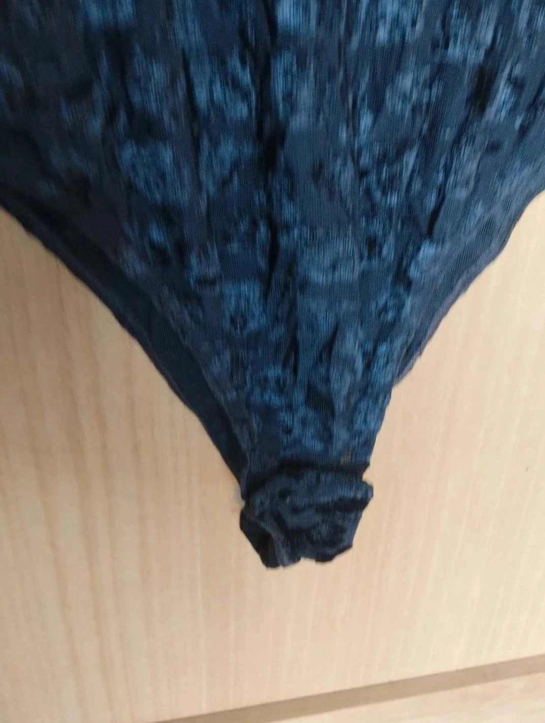 Marineblauw fluwelen body, lange mouwen, Vajolet T3 – photo 3